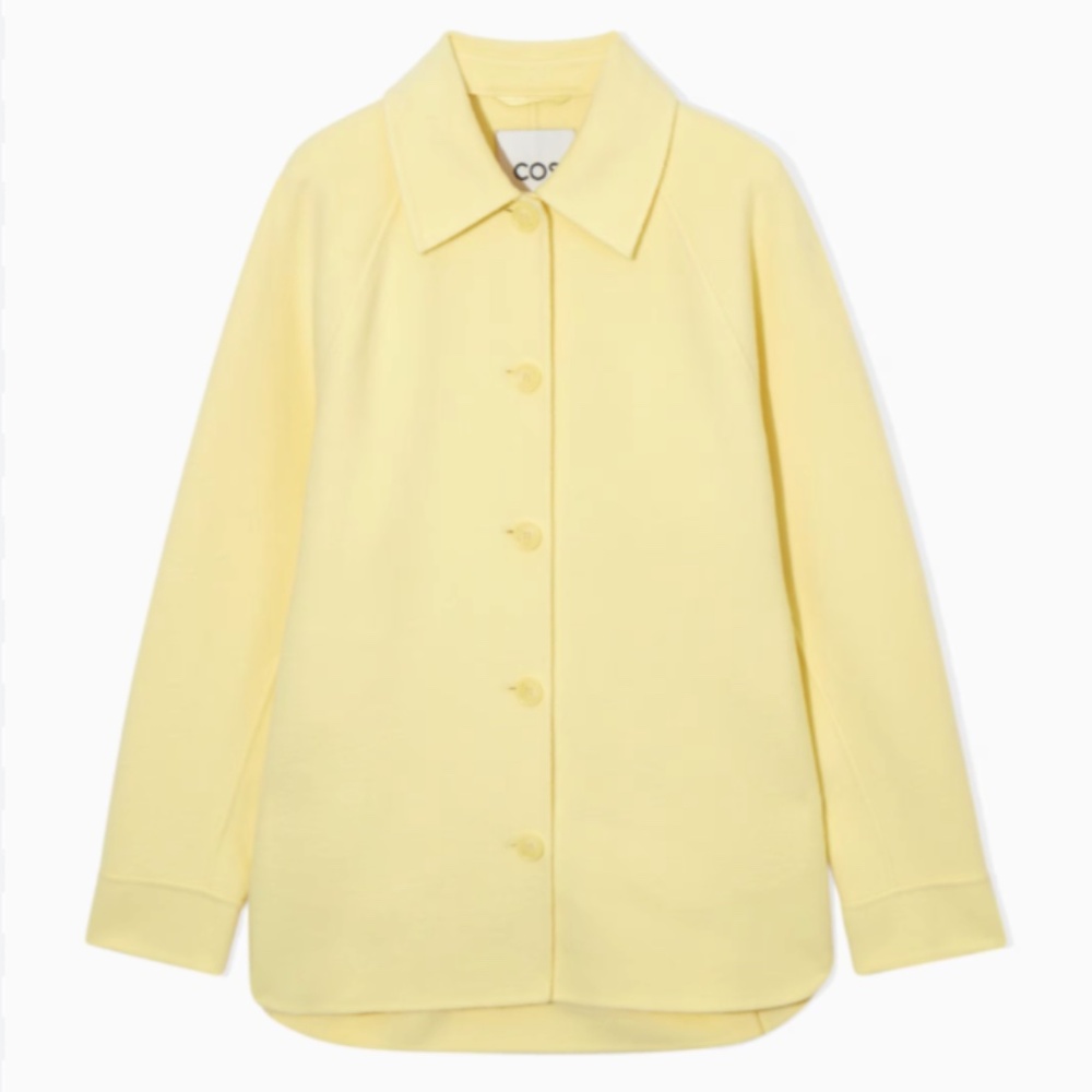 Cos Yellow Wool Coat - Picture 2 of 5